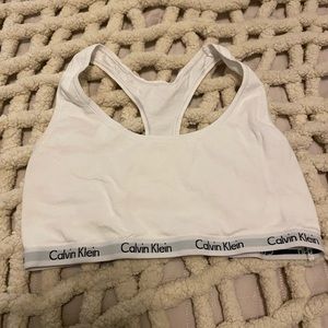 White Calvin Klein Bralette